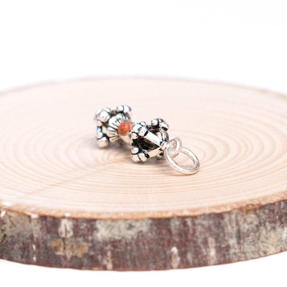 チベット密教仏具】ドルジェ（金剛杵）モチーフのペンダントトップ｜旅