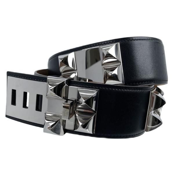 HERMES エルメス メドール コリエドシアン スタッズ ベルト □R刻