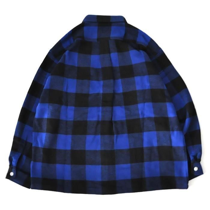 DESCENDANT | VANNING PLAID LS SHIRT | BLUE - Stripe-inc Online Shop