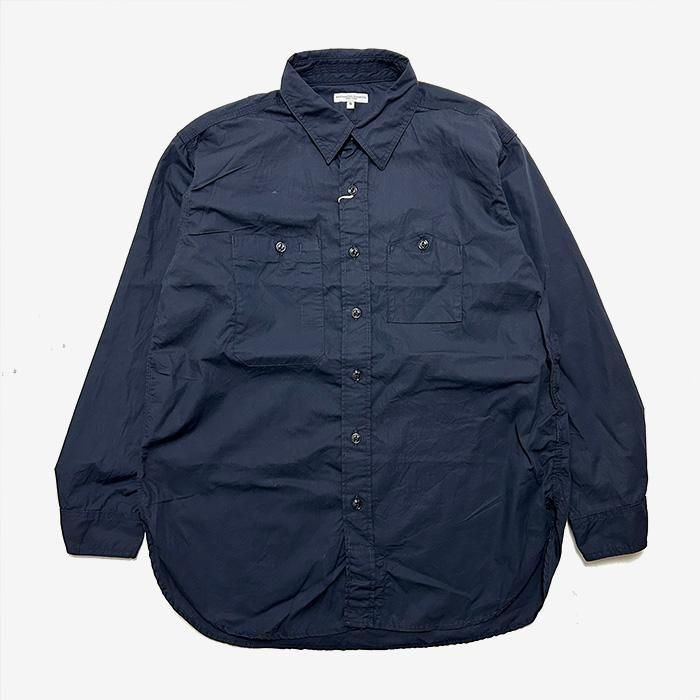 ENGINEERED GARMENTS | WORK SHIRT | COTTON BROADCLOTH | DK.NAVY