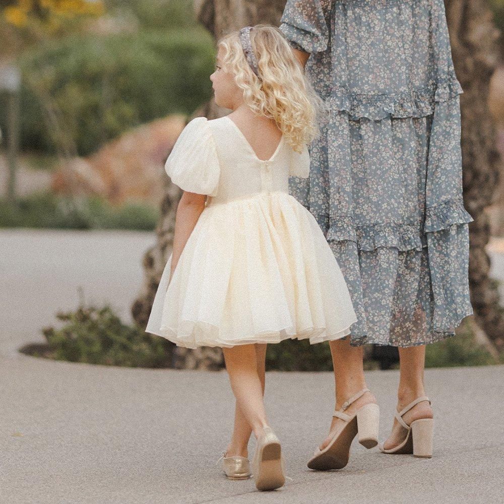 Noralee SOFIA DRESS IVORY ノラリー 半袖ドレス（アイボリー