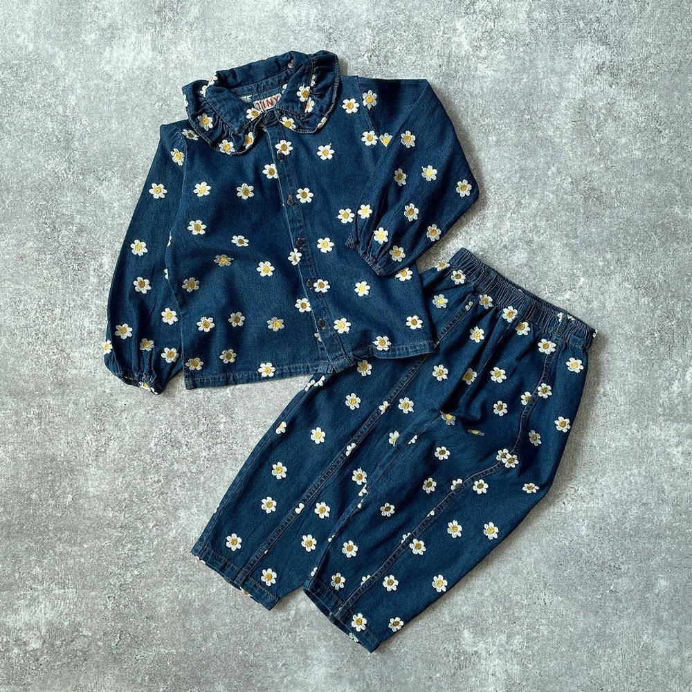 SALE】tinycottons DAISY DENIM PANT dark wash denim タイニー
