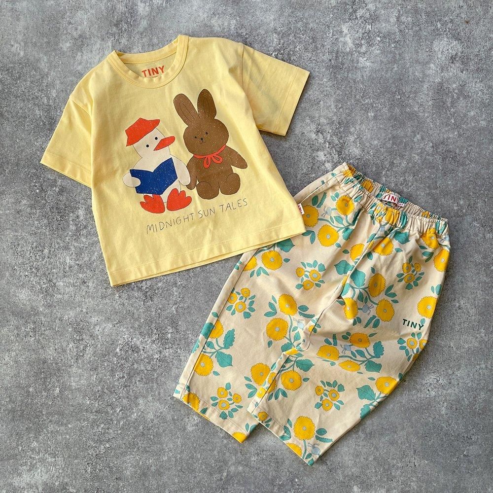 tinycottons READERS GRAPHIC TEE mellow yellow タイニーコットンズ