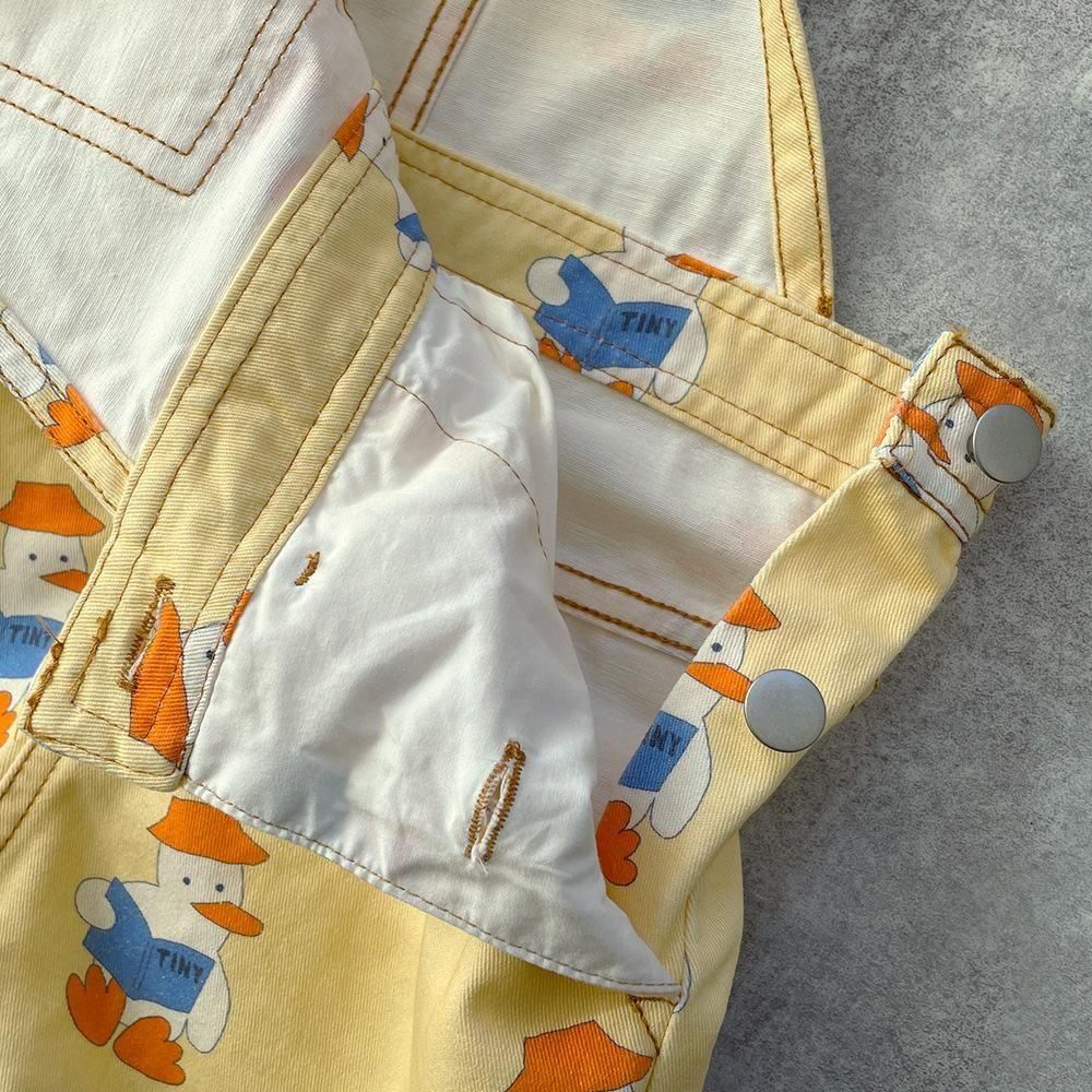 tinycottons READERS SHORT OVERALL mellow yellow タイニーコットンズ