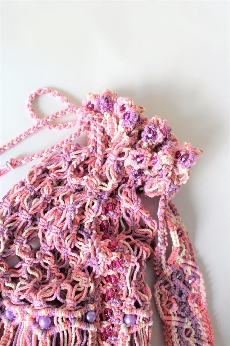 Mame Kurogouchi（マメ クロゴウチ）Macramé Beaded Shoulder Bag公式通販