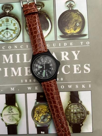 アリゲーター時計ベルト | ワニ革腕時計バンド 20mm ブラウン