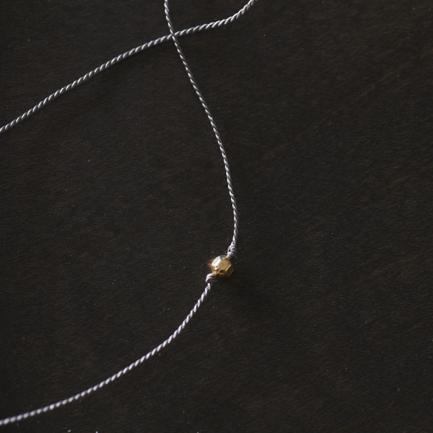 YASUHIDE ONO 天然石 シルクコードネックレス（水晶） - poooL (online