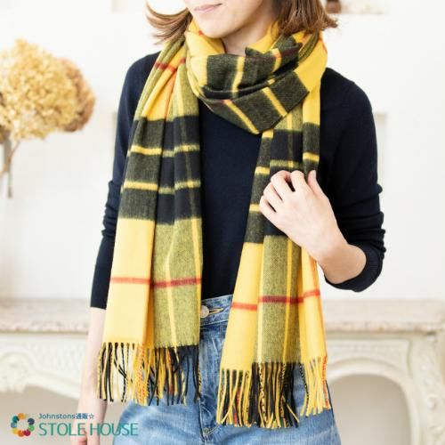ジョンストンズ(johnstons)カシミアストール/マクラウドオブルイス