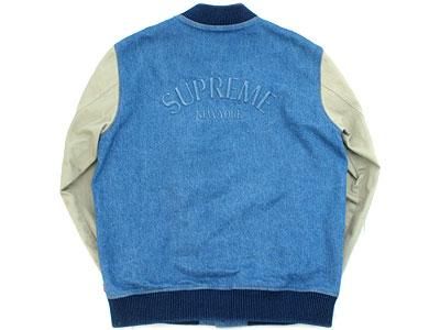 Supreme 'Denim Twill Varsity Jacket'バーシティージャケット デニム