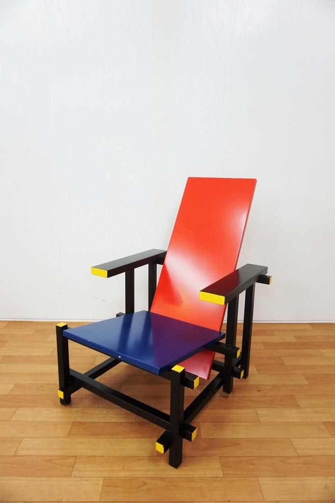 Gerrit Thomas Rietveld レッド＆ブルーチェア - アンティーク