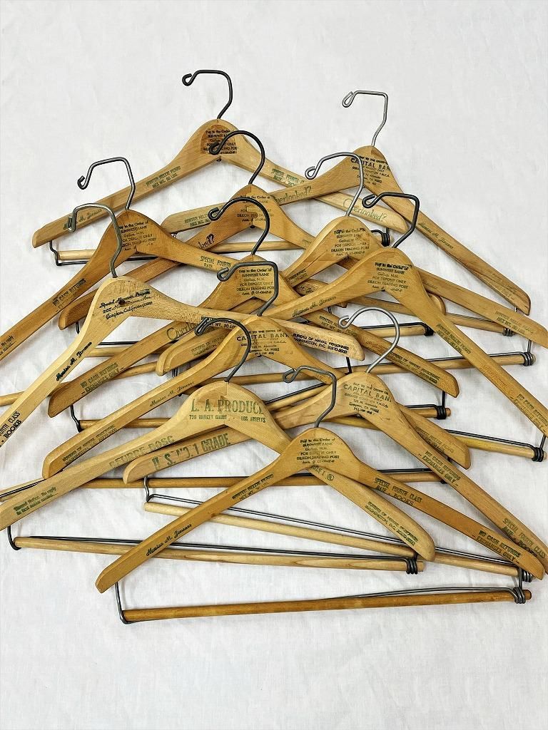 ヴィンテージ ウッド ハンガー② - アンティーク、ビンテージの