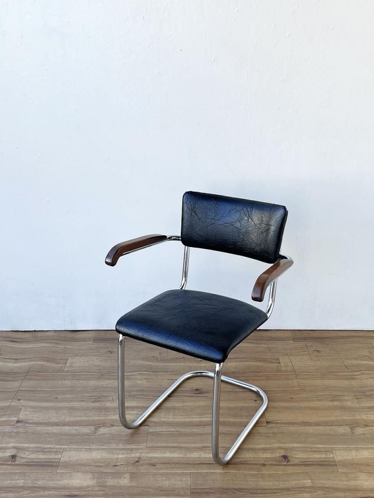 1930-40's ヴィンテージ ビニールレザー チェスカチェア(1