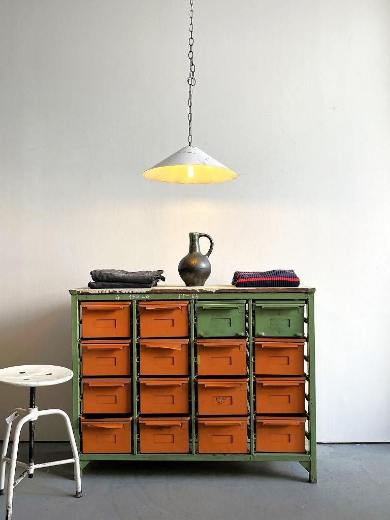 1950-60's ヴィンテージ スチール パーツキャビネット - アンティーク