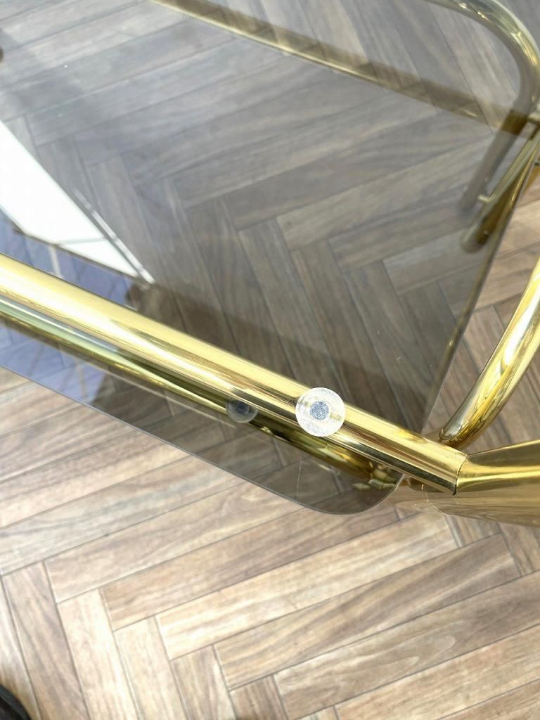 1970-80's ヴィンテージ ガラストップ ディスプレイテーブル