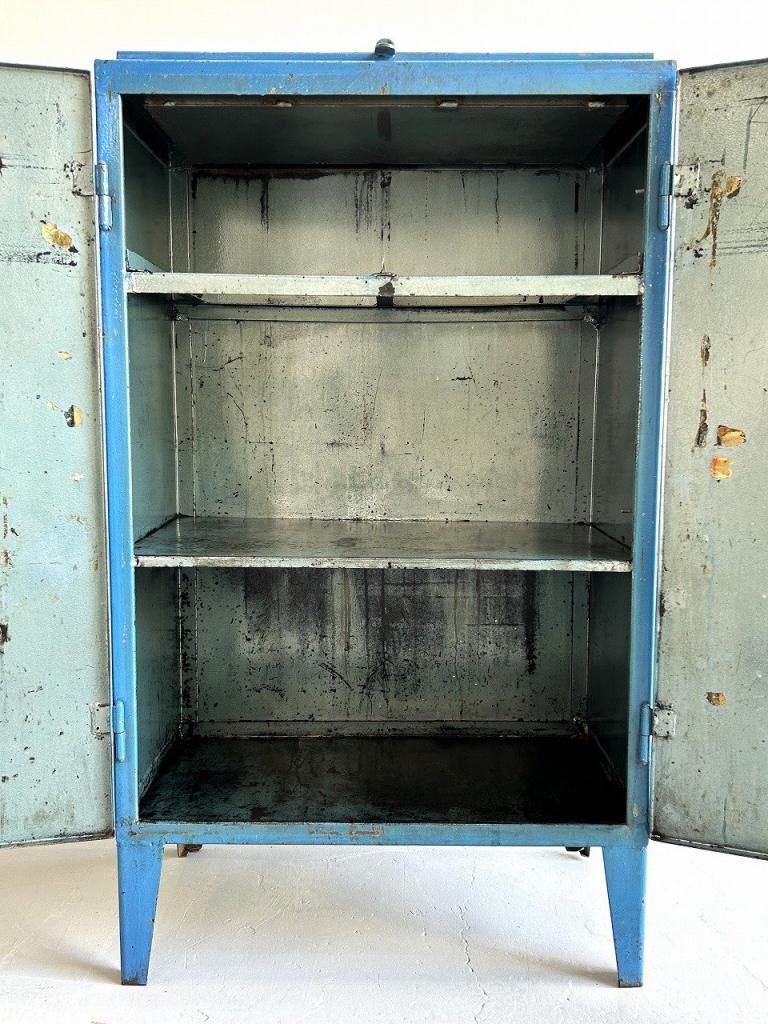 ヴィンテージ インダストリアル スチール キャビネット - アンティーク