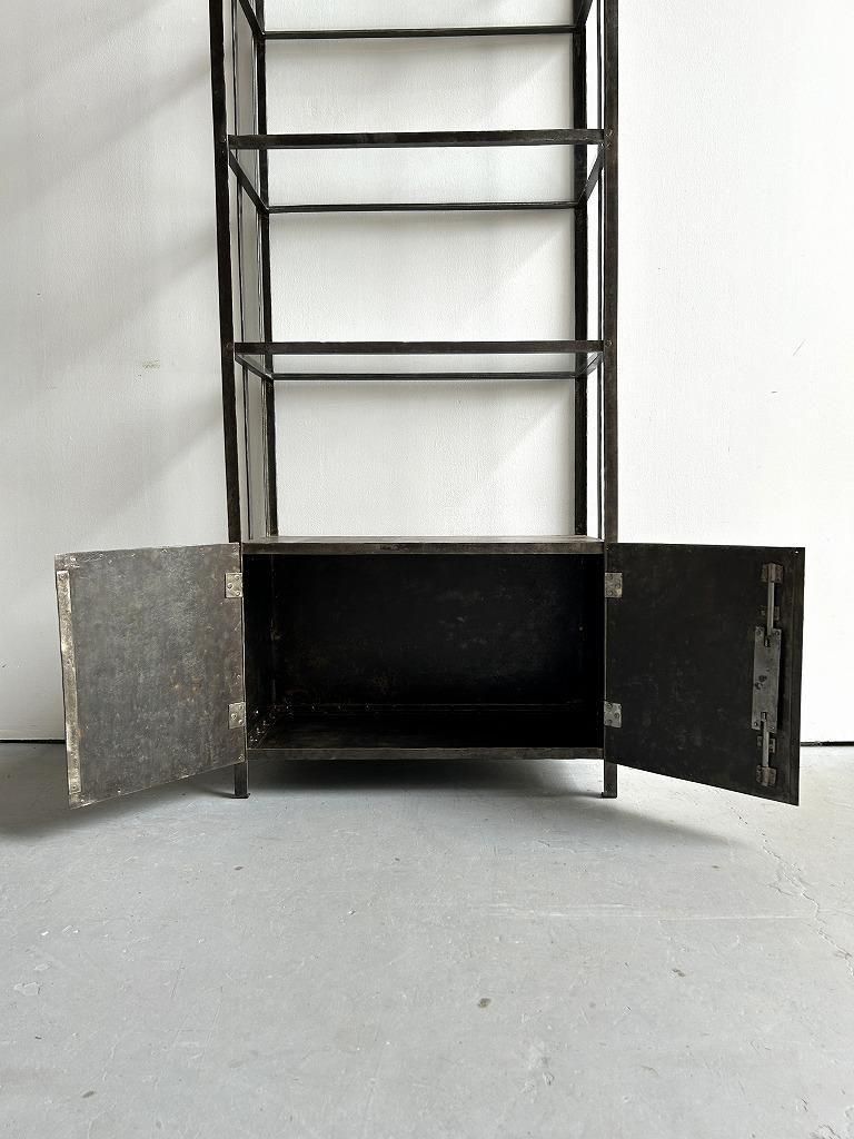 ヴィンテージ インダストリアル ガラスシェルフ - アンティーク