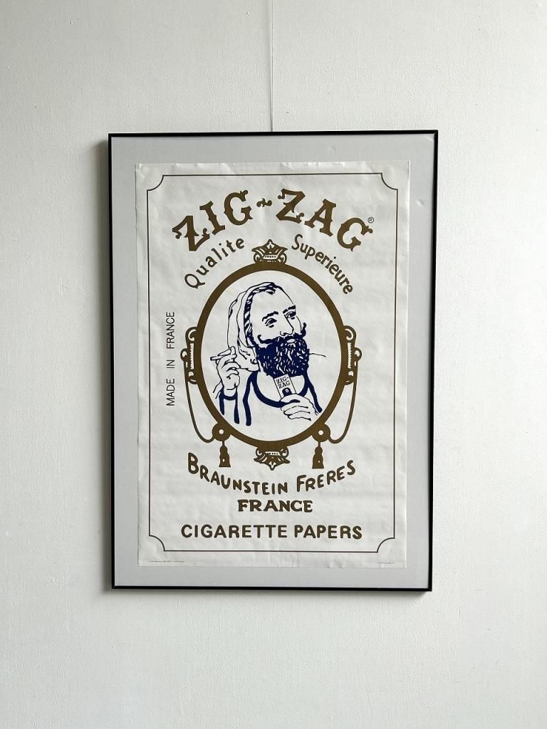 ZIG-ZAG 額入りポスター - アンティーク、ビンテージのインテリア家具