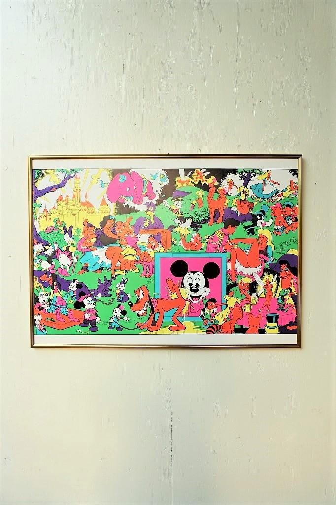 1960-70's ヴィンテージ The Disneyland Memorial Orgy 額入りポスター