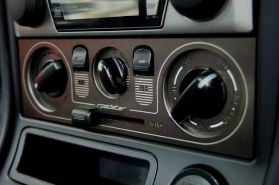 ロードスター NB エアコンパネル ブラックステンレスヘアライン マツダ