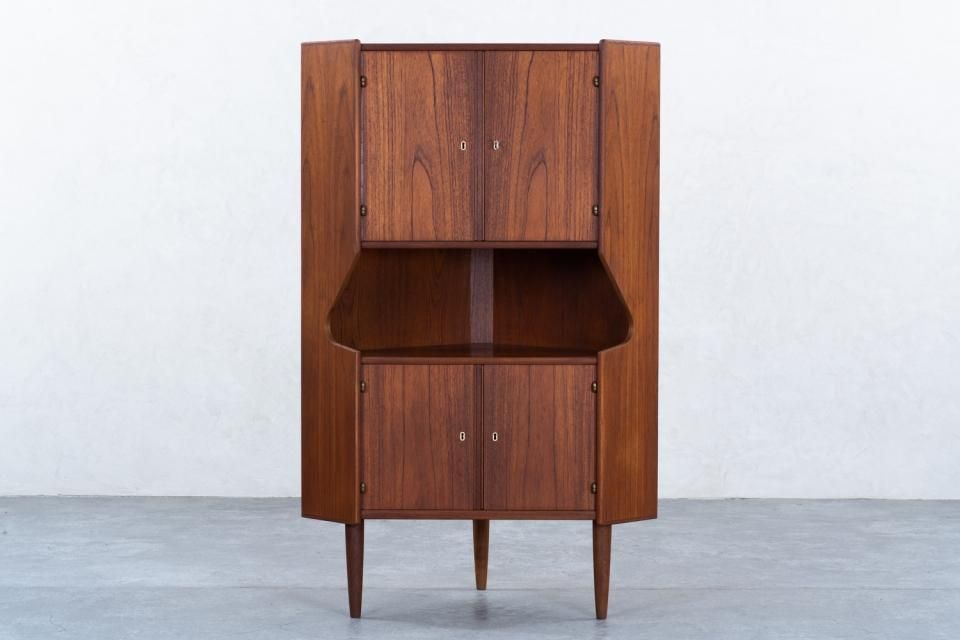 コーナーキャビネット チーク | 北欧家具 haluta (ハルタ)