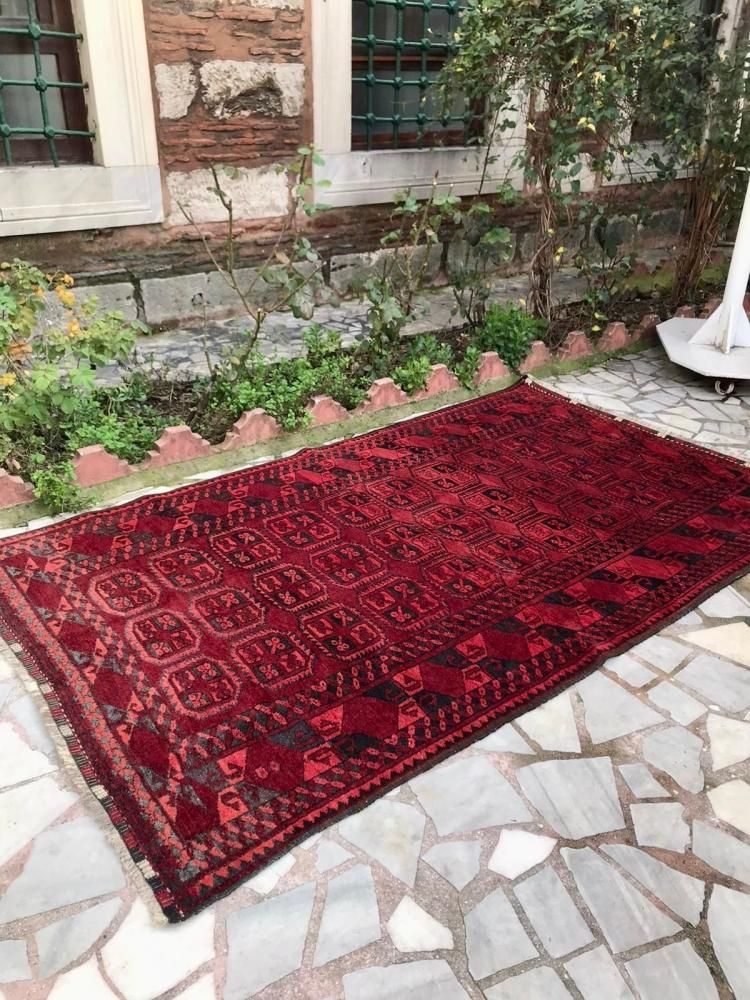 オールド絨毯/トルクメン・エルサリ/クズルアヤック/トライバルラグ約