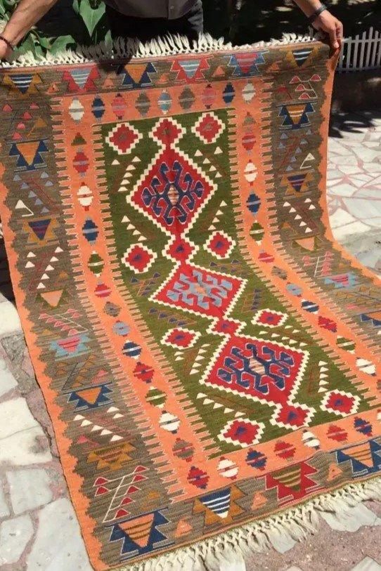 新しいキリム/トルコキリム・カイセリ/約187×120cm - 手織り絨毯