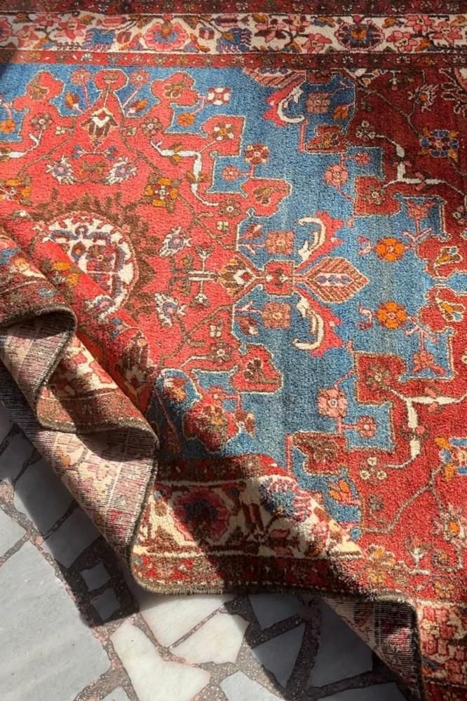 アンティーク絨毯/イラン・マラーイェル/約193×130cm - 手織り絨毯