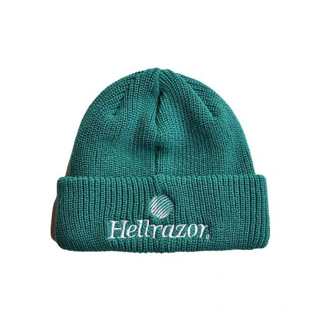HELLRAZOR TRADEMARK CUFF KNIT CAP / NW GREEN (ヘルレイザー ニット
