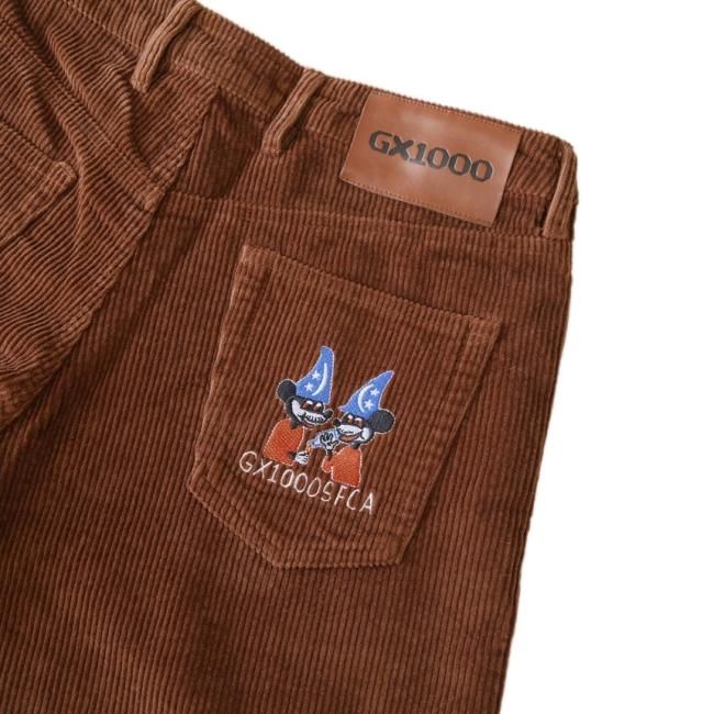 GX1000 DIMETHYLTRYPTAMINE BAGGY CORD PANT / TOBACCO (ジーエックス