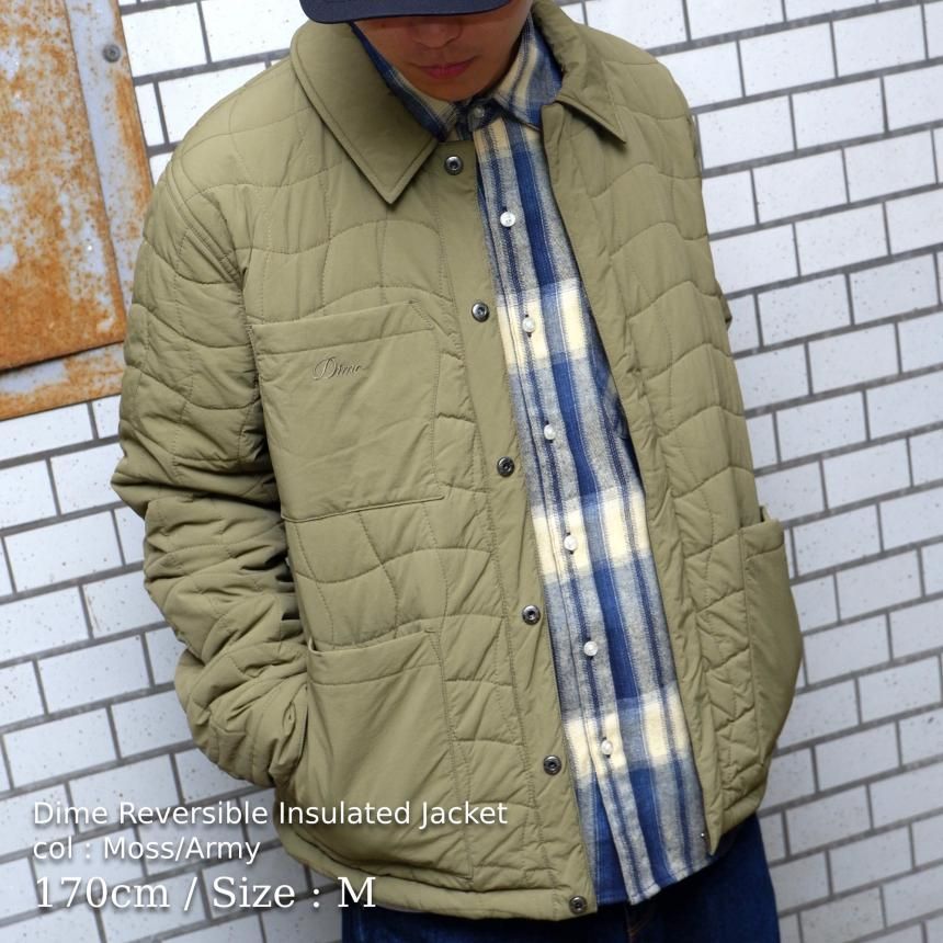 Dime Reversible Insulated Jacket / Moss/Army (ダイム リバーシブル