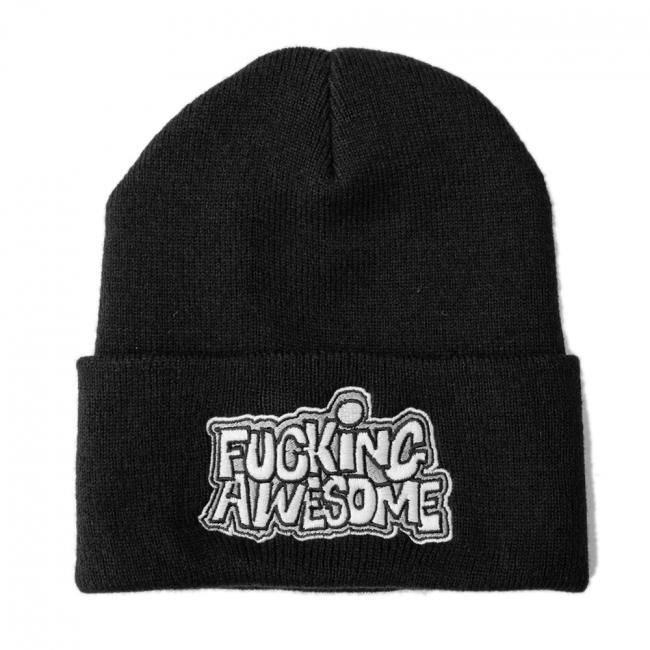 FUCKING AWESOME PBS LOGO CUFF BEANIE / BLACK (ファッキンオーサム