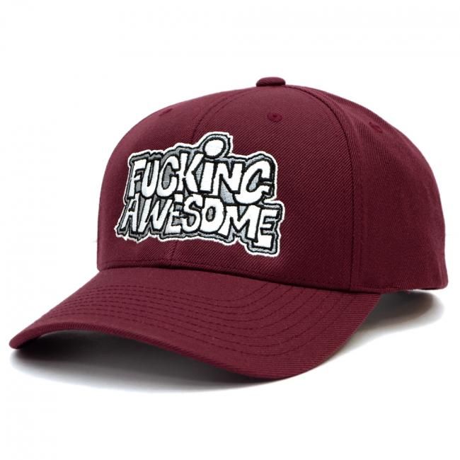 FUCKING AWESOME PBS LOGO SNAPBACK CAP / MAROON (ファッキンオーサム