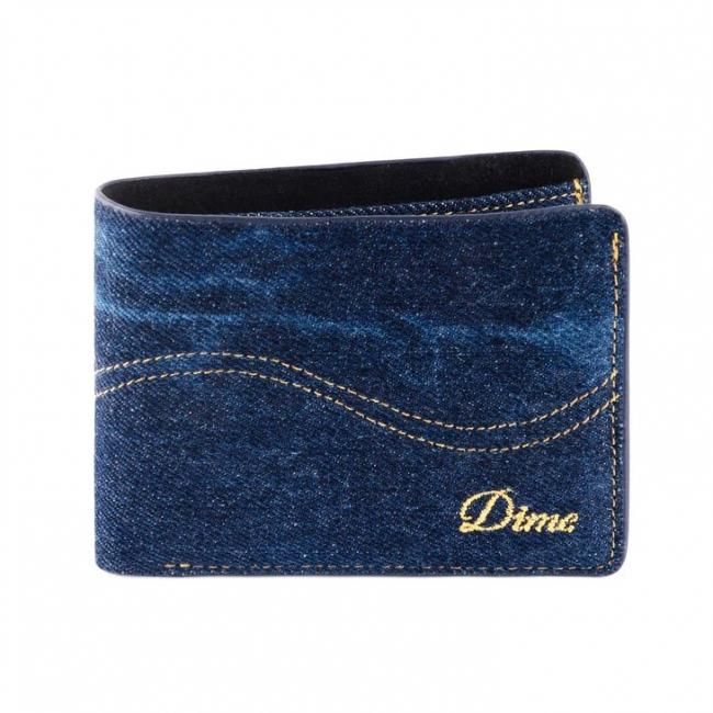 Dime Cursive Bifold Wallet / Indigo Denim (ダイム ウォレット/財布