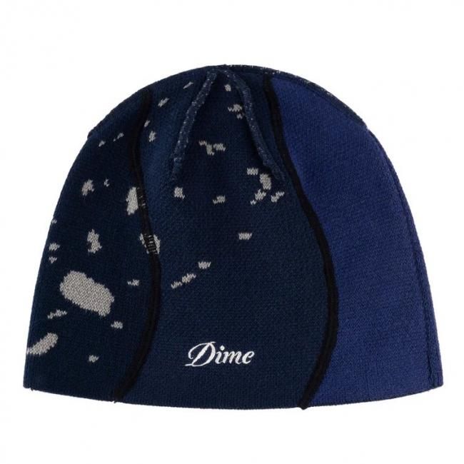 Dime Reverse Stitch Skully Beanie / Navy (ダイム ニットキャップ