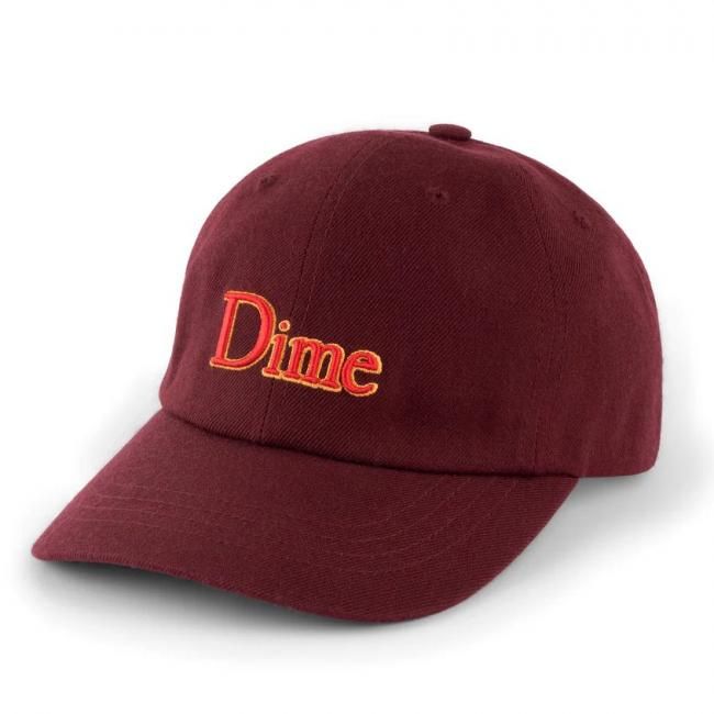 Dime Classic Low Pro Cap / Burgundy (ダイム 6パネルキャップ
