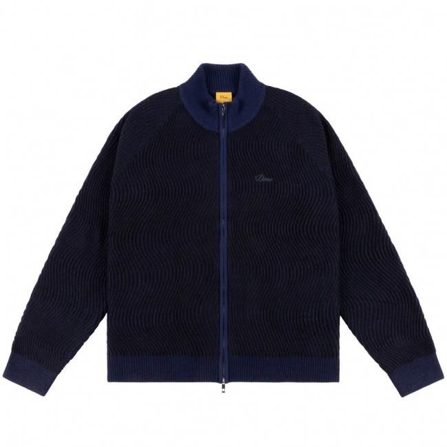 Dime Double Zipper Knit / Navy (ダイム ジップセーター/ニット