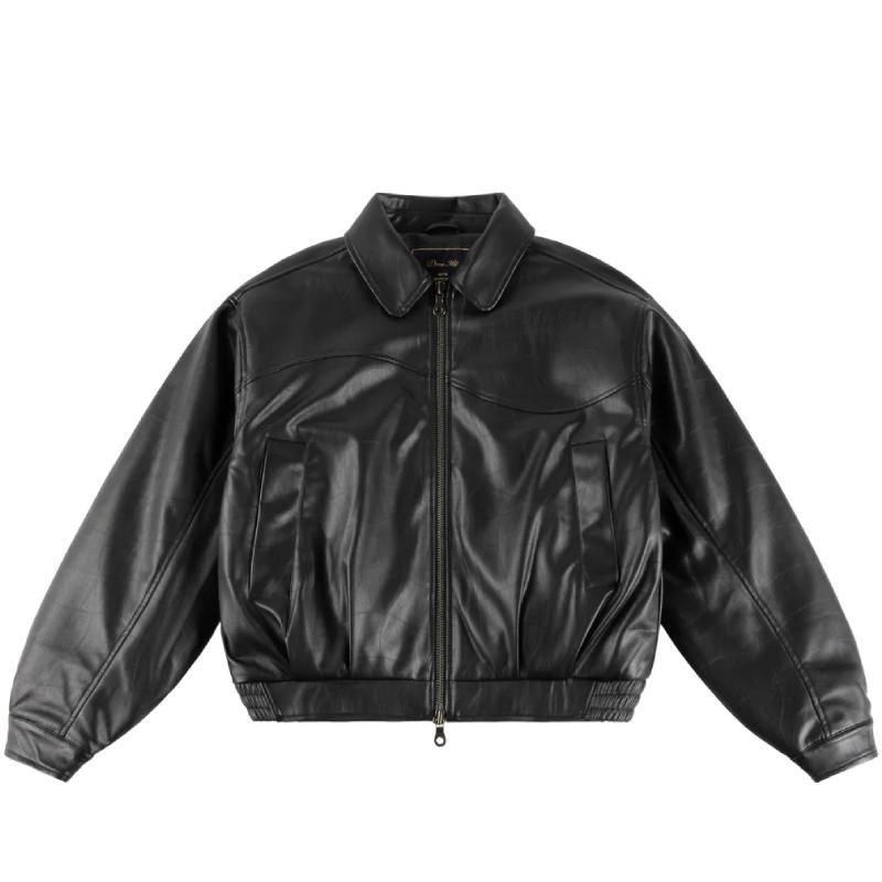 Dime Debossed Wavy Jacket | ブラック - HORRIBLE'S PROJECT