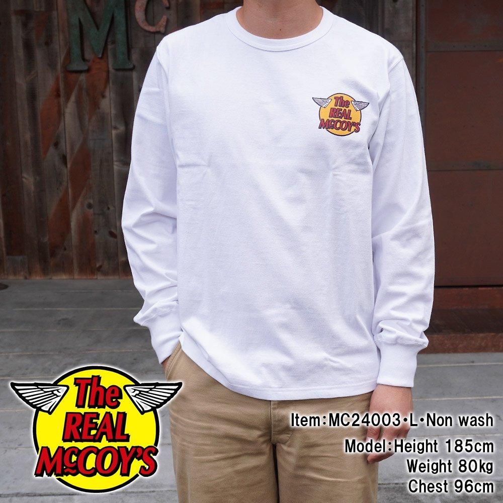 THE REAL MCCOY'S LOGO TEE L/S