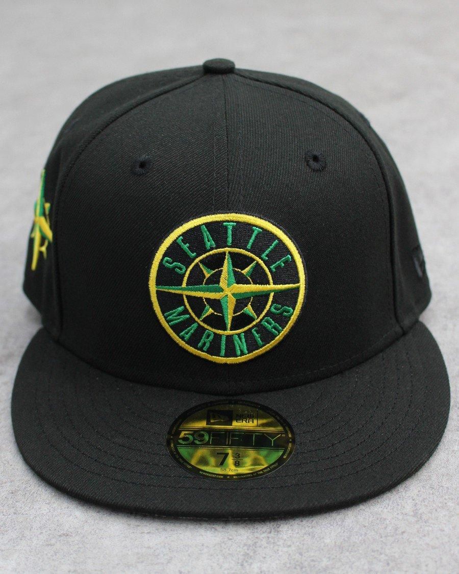 New Era 59Fifty Seattle Mariners Fitted Cap - Black ニューエラ