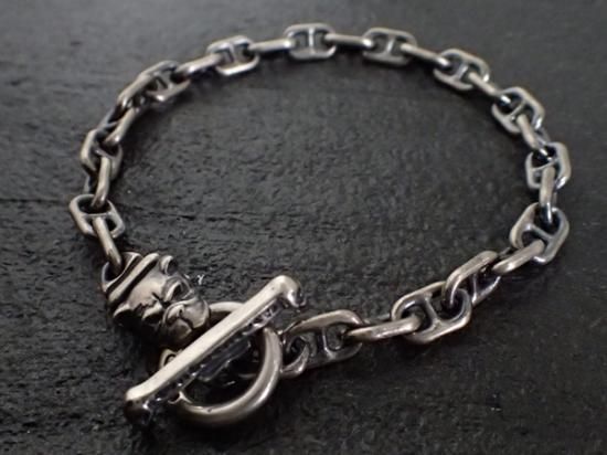 5.5mm Marine Chain With Old Bulldog Bracelet [B-203] 21cm