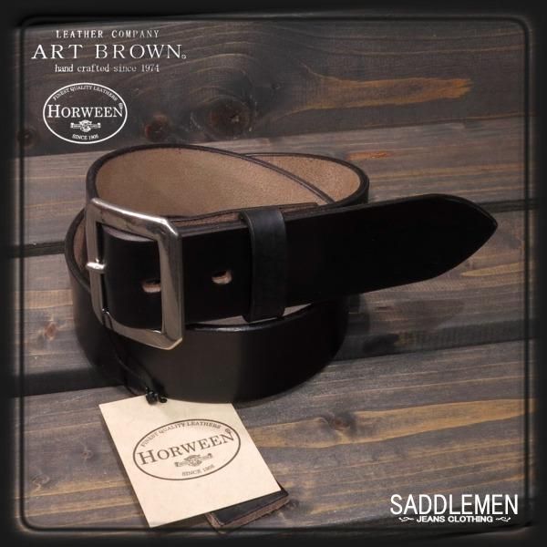 アートブラウン「CHROMEXEL」U.S レザーベルト - アメカジ｜サドルメン