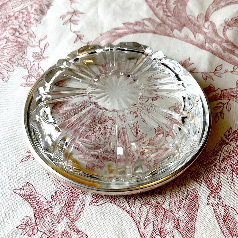 シルバーとガラスのコースター - soracoya（空小屋）