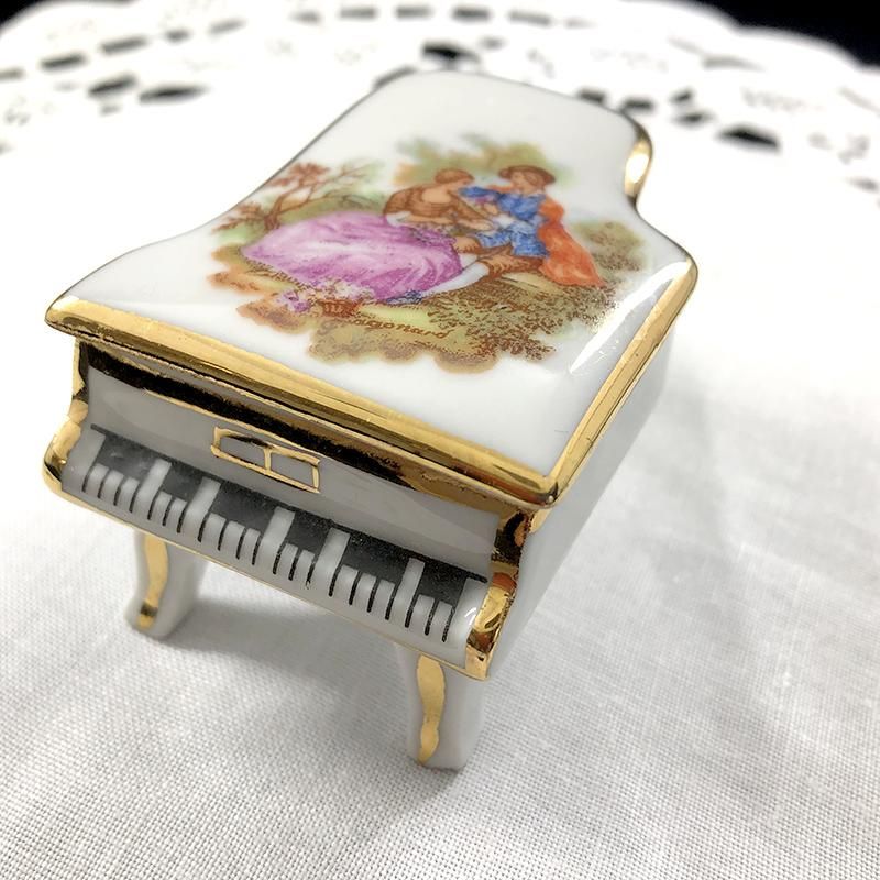 リモージュ小物入れ フランス製アンティーク皇后ジョゼフィーヌのバラ