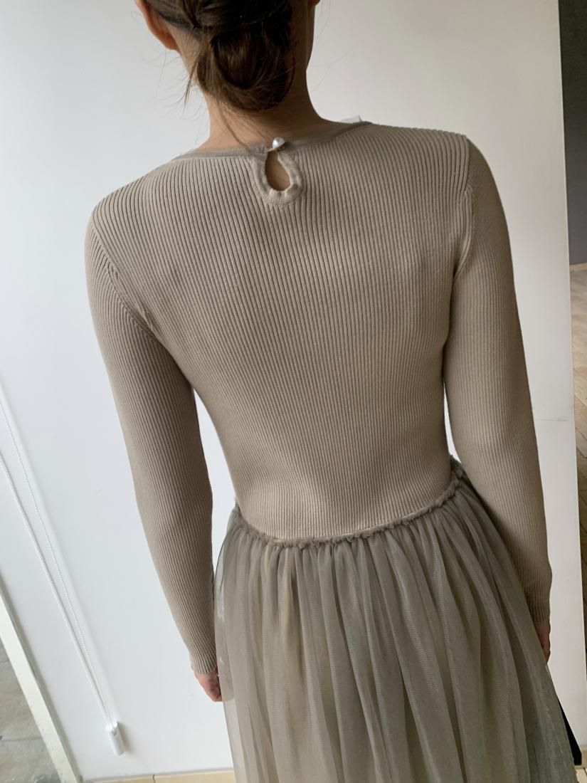 TULLE KNIT DOCKING DRESS - BIRTHDAY BASH