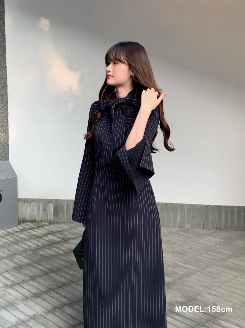 3WY STRIPE RIBBON DRESS - BIRTHDAY BASH