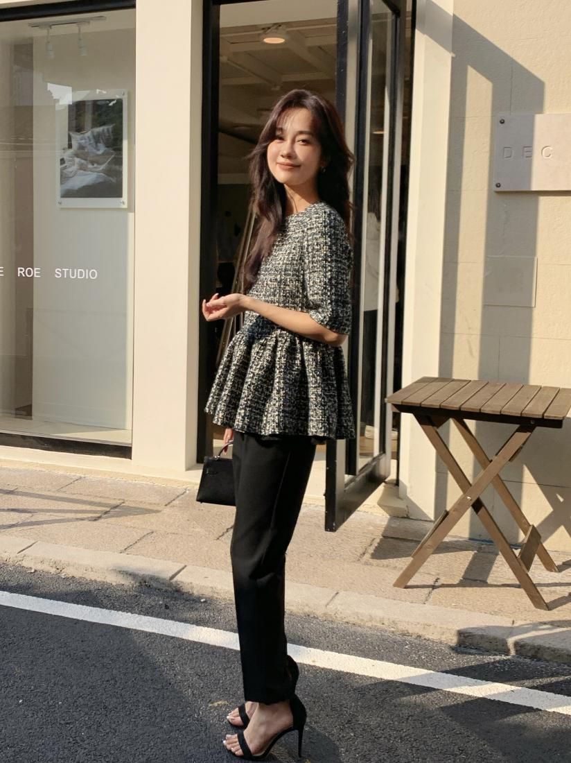 TWEED PEPLUM TULLE TOPS - BIRTHDAY BASH