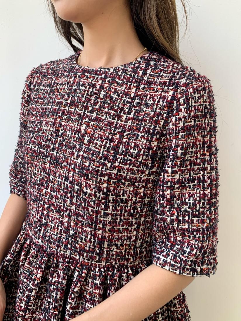 TWEED PEPLUM TULLE TOPS - BIRTHDAY BASH