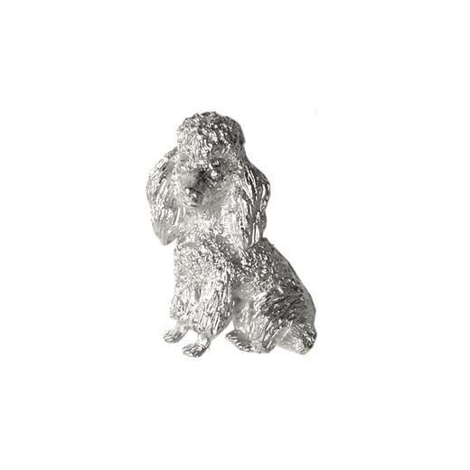 トリファリ・銀色のプードルのヴィンテージブローチ｜Daisy BonBon