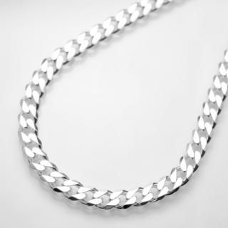 a1224-54-50 6面カット喜平チェーンネックレスシルバー925幅5.4ミリ