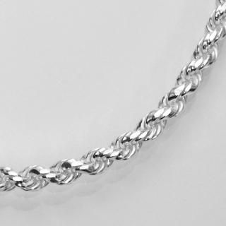 a1306-13-18 カットフレンチロープチェーンブレスレットシルバー925幅